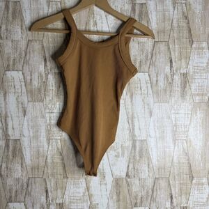 Wild Fable Women's Bodysuit Size XS Brown Top
